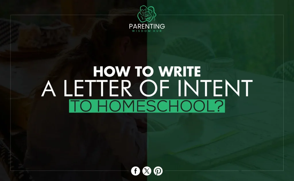 how to write a letter of intent to homeschool