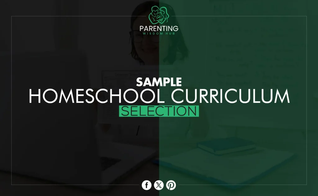 sample homeschool curriculum